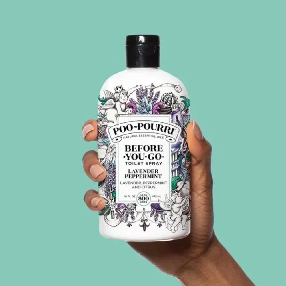 NEW Set 2 Poo-Pourri Before You Go Toilet Spray Refill 16oz Lavender Peppermint